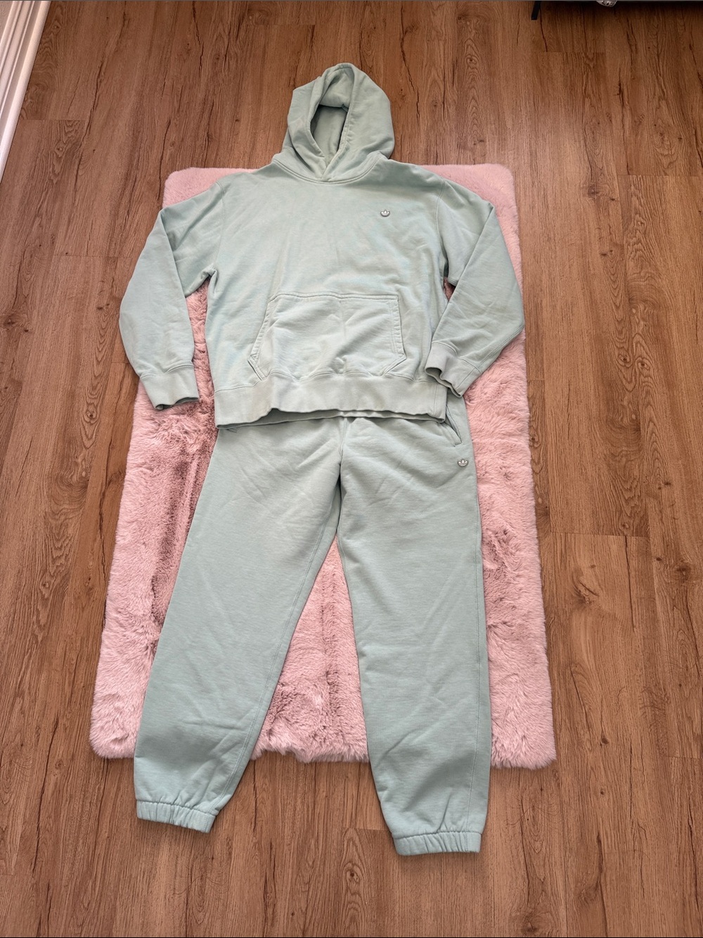 Adidas Men’s Light Mint Hoodie & Jogger Set